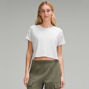 Lululemon Cates T-Shirt, Heathered Core Ultra Light Grey, 6